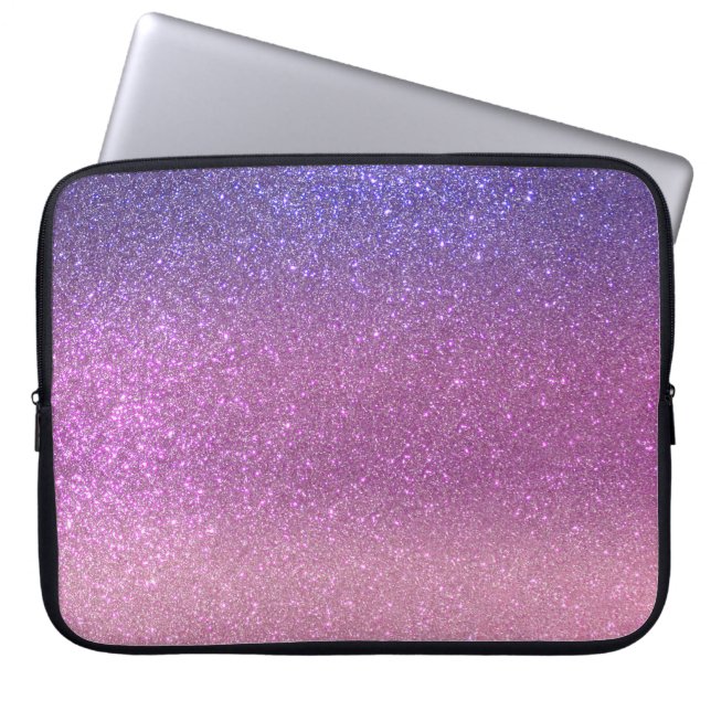 Capa Para Notebook Violet Princess Blush Triple Glitter (Frente)