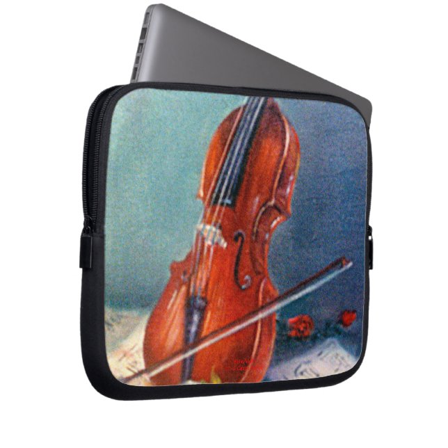 Capa Para Notebook Violín/Violin (Frente Esquerda)