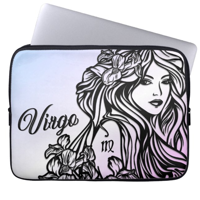 Capa Para Notebook Virgem A Virgem Zodíaco Roxo (Frente)