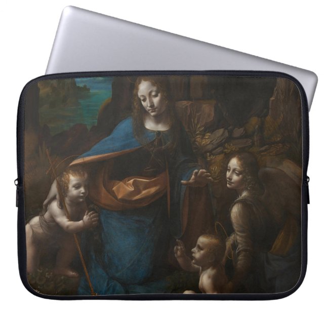 Capa Para Notebook Virgem das Rochas por Leonardo da Vinci (Frente)