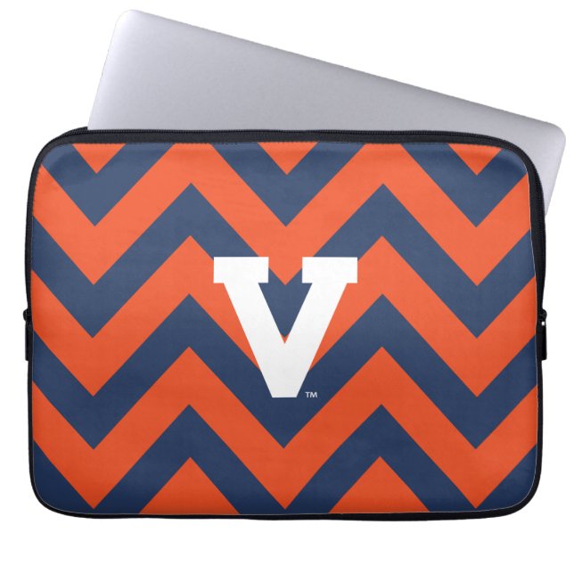 Capa Para Notebook Virginia Cavaliers Chevron (Frente)