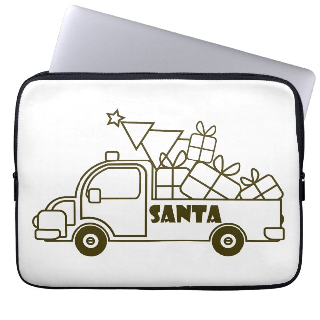 Capa Para Notebook Visão geral do lado do carro dos Papais noeis de c (Frente)
