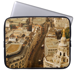 Capa Para Notebook Visão panorâmica de Londres com arquitetura urbana