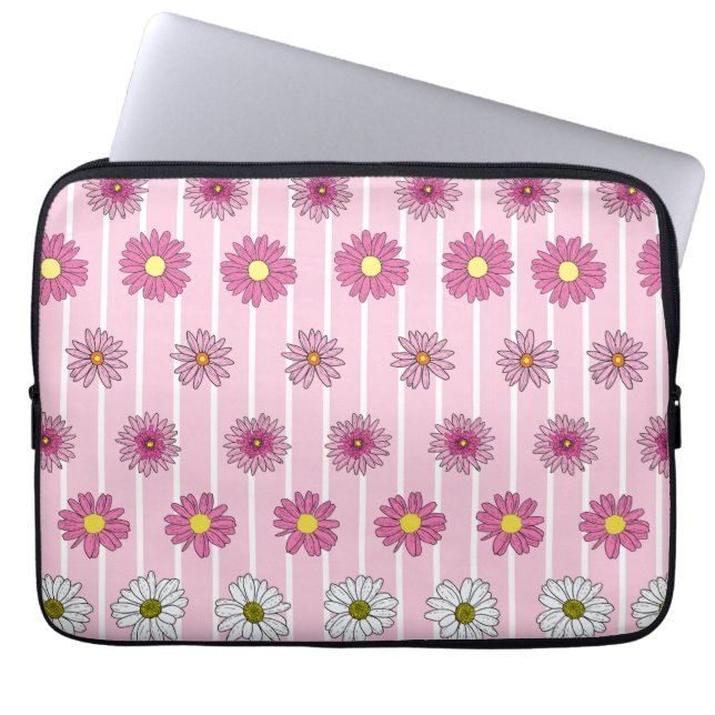 Capa Para Notebook Visitas Brancas e Rosa (Frente)