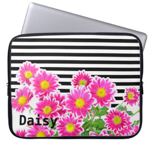 Capa Para Notebook Visitas Rosa / Buquê Asters + suas ideias