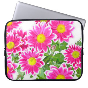 Capa Para Notebook Visitas Rosa / Buquê Asters + suas ideias