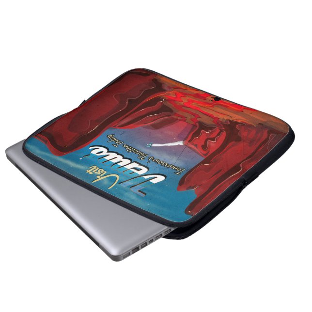 Capa Para Notebook Visite o Cartaz Antigo de Vênus (Frente Inferior)