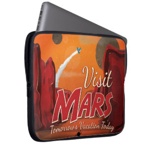 Capa Para Notebook Visite o Poster vintage Mars
