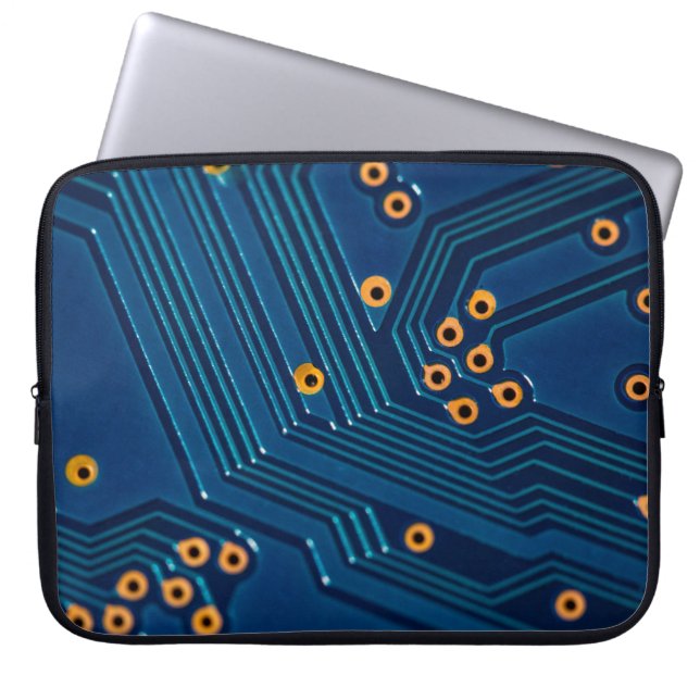 Capa Para Notebook Vista aproximada da macro do conselho eletrônico d (Frente)