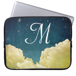 Capa Para Notebook Vista Celestial Estrelas Monograma Laptop de 15"