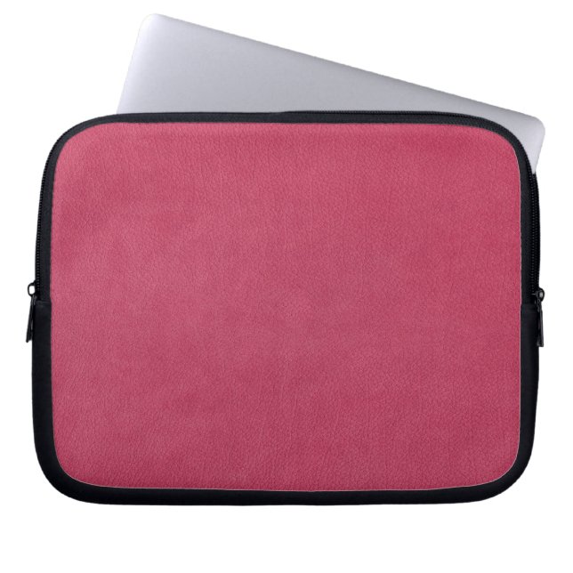 Capa Para Notebook Vista de couro rosa (Frente)