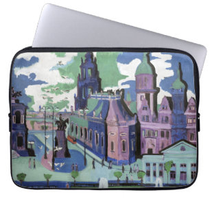 Capa Para Notebook Vista de Kirchner da Dresden Schlossplatz Arte Fin
