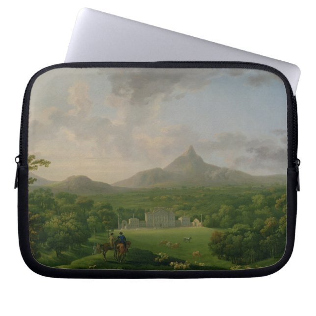 Capa Para Notebook Vista de Powerscourt, condado Wicklow, c.1760-2 (Frente)