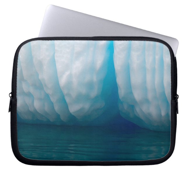 Capa Para Notebook Visualizando icebergs azuis no Canal Errera (Frente)