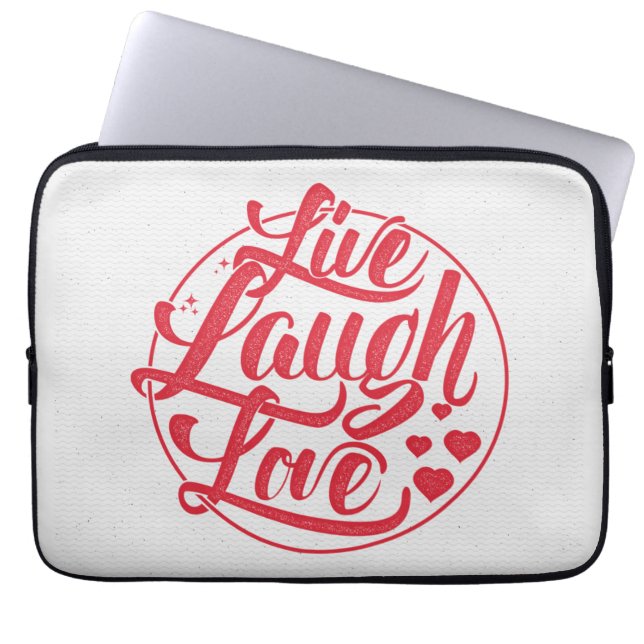 Capa Para Notebook Vive o amor do riso (Frente)