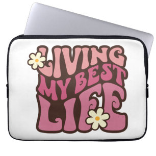 Capa Para Notebook Vivendo minha melhor margarida
