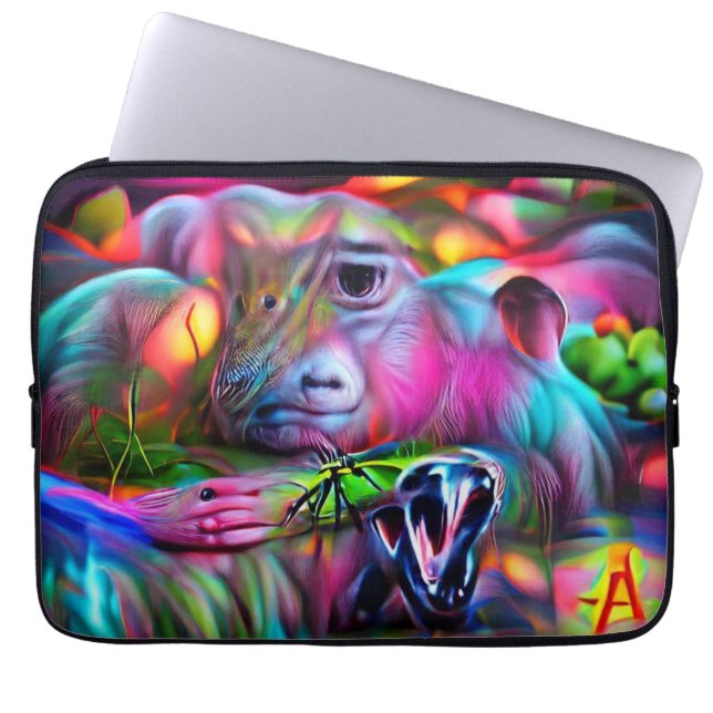 Capa Para Notebook Vivid Dreamscape: Agrizoofobia (Frente)