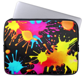Capa Para Notebook Vivid Neon Abstrato Art em movimento