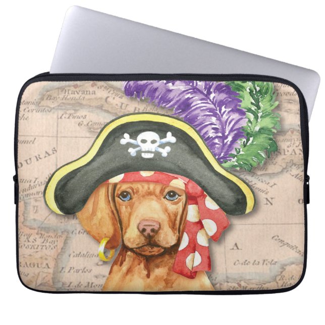 Capa Para Notebook Vizsla Pirate (Frente)