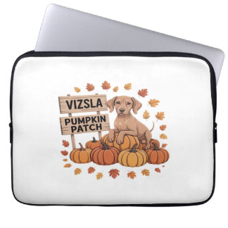 Capa Para Notebook Vizsla Pumpkin Patch Dog Amante no Dia de Ação de