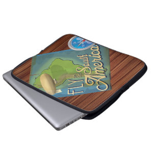 Capa Para Notebook Voar Para A América Do Sul