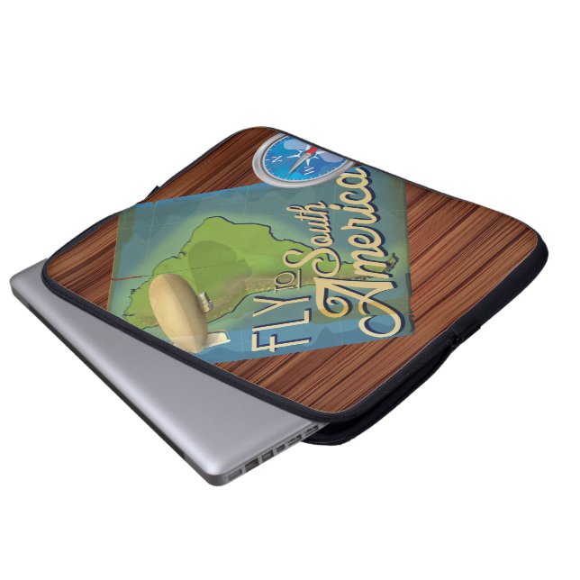 Capa Para Notebook Voar Para A América Do Sul (Frente Inferior)