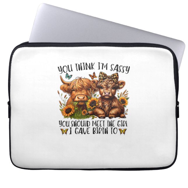 Capa Para Notebook Você acha que eu sou infeliz que você deveria conh (Frente)