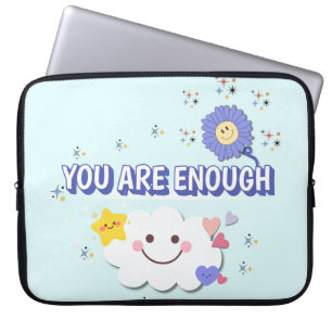 Capa Para Notebook Você É Suficiente Em Bolsa de laptop - Azul Céu