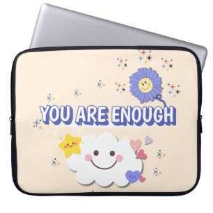 Capa Para Notebook Você É Suficiente Em Bolsa de laptop - Beige Sunsh