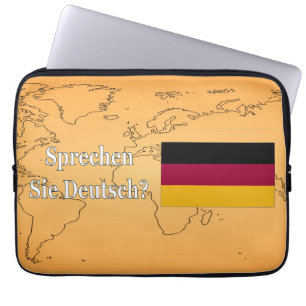 Capa Para Notebook Você fala o alemão? no alemão. Wf da bandeira