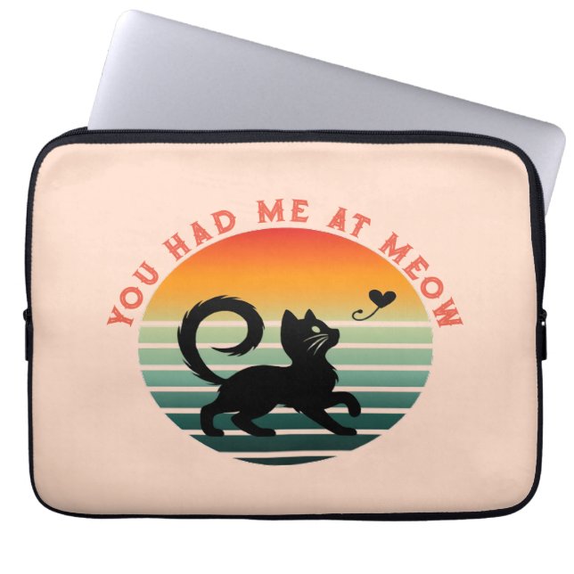 Capa Para Notebook Você Me Conquistou com Meow Gato Fofo (Frente)