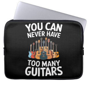 Capa Para Notebook Você Nunca Pode Ter Muitos Violões Músico Divertid