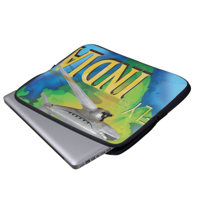 Capa Para Notebook Voe Para a Índia (Frente Inferior)