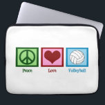 Capa Para Notebook Voleibol Cujo<br><div class="desc">Peace Love Voliber. Eu coração vôlei.</div>