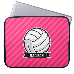 Capa Para Notebook Voleibol em tiras Rosa Neon