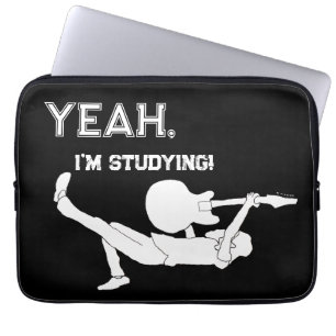 Capa Para Notebook Voltando ao Rocker da Escola "Sim, Estou Estudando
