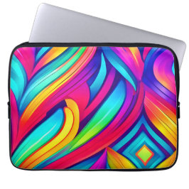 Capa Para Notebook Vórtice Arco-Íris Psicotrópico