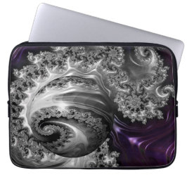 Capa Para Notebook Vórtice Fractal Púrpura