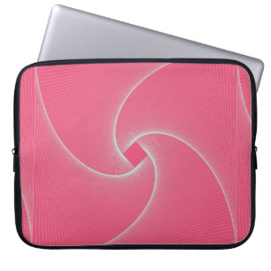 Capa Para Notebook vórtice quadrado esboçado rosa veludo
