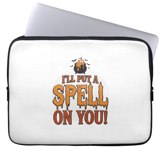 Capa Para Notebook Vou Colocar um Feitiço em Você Camisa de Caldeirão (Frente)