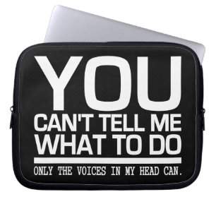 Capa Para Notebook VOZES NA MINHA bolsa de laptop DE CABEÇA