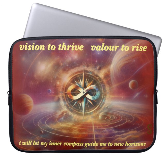 Capa Para Notebook VTVR-ABSTRACTCOMPASS4-LTS - Capinha para Laptop (Frente)