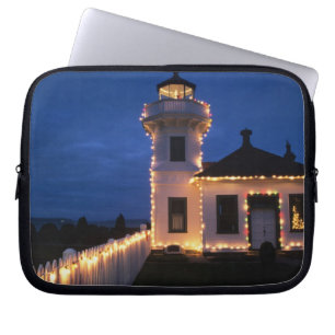 Capa Para Notebook WA, Mukilteo, Farol de Mukilteo, estabelecido em 2