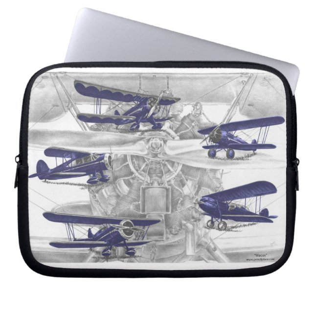 Capa Para Notebook Waco Biplane (Frente)
