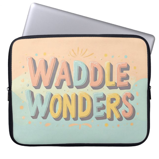 Capa Para Notebook Waddle Wonders (Frente)