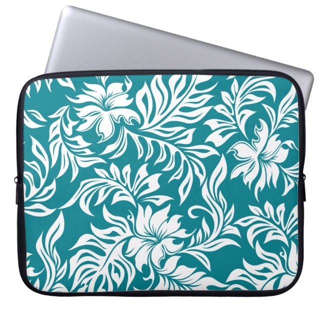Capa Para Notebook Waikiki Hibiscus Havaiano Neoprene Wetcase (Frente)