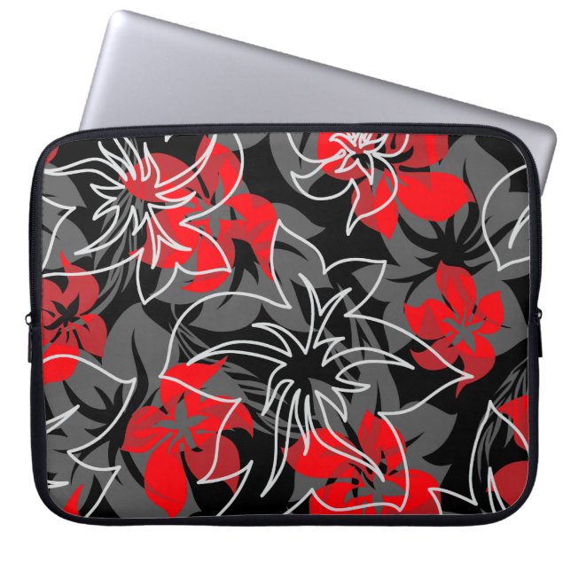 Capa Para Notebook Wailea Hibiscus Havaiano Neoprene Wetcase (Frente)