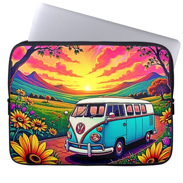 Capa Para Notebook Wanderlust Van Sunset Art (Frente)