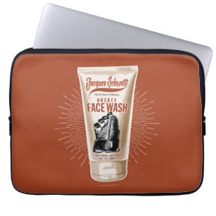 Capa Para Notebook Wash de Rosto de Hóquei em Jacques Schwett
