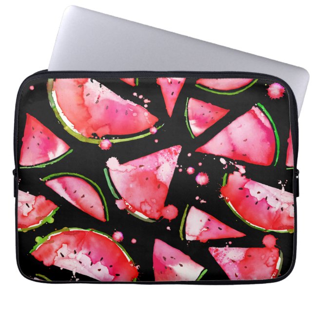 Capa Para Notebook Watercolor Melancia 2 (Frente)